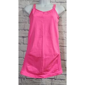 Ultra Teeze Maternity Hot Pink Tank Top One Size Lightweight Soft Stretchy